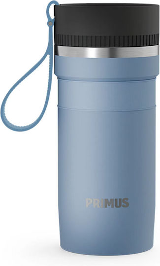 Primus Stainless Steel Thermos Bottle 350ml Glacier Blue with Straw and Handle