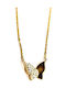 Amalfi Accessories Halskette mit Schmetterling-Design aus Stahl