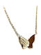 Amalfi Accessories Halskette mit Schmetterling-Design aus Stahl