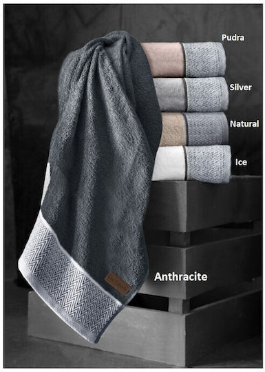 Guy Laroche Πετσέτα Προσώπου Linos 50x90εκ. Λευκό Βάρους 650gr/m²