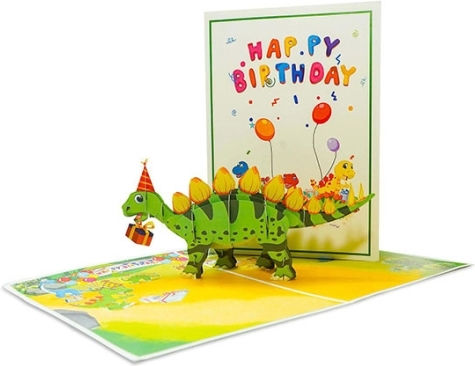 Kiriori Pop 3d Greeting Card Dinosaur