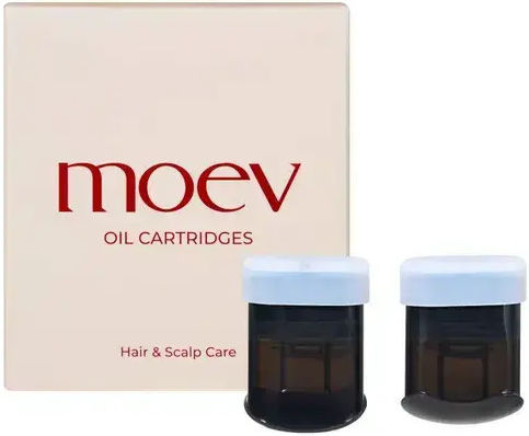 Moev Oil Cartridges Set 2 Pcs Replacement Oil for Moev Hair Steamer Pro Set of 2 Pieces