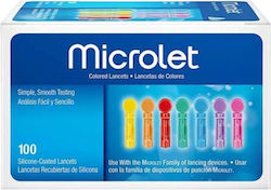 Ascensia Microlet Lancete Colorate 100 bucăți