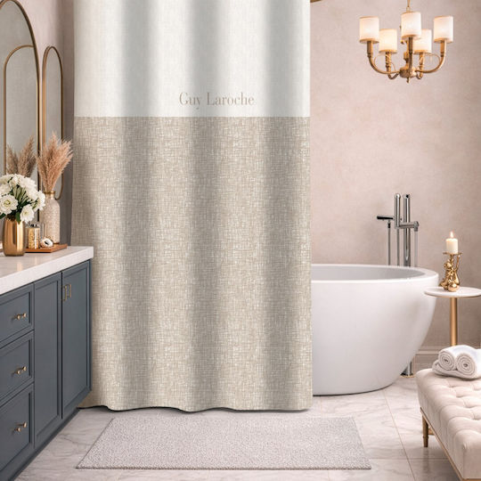 Guy Laroche Code Κουρτίνα Υφασμάτινη με Τρουκς 180x185cm Caramel