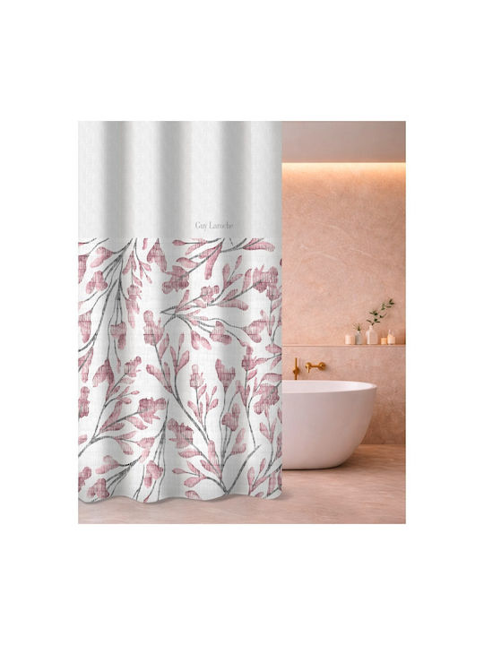 Guy Laroche Ortega Stoff Duschvorhang mit Tüllen 180x185cm Melange