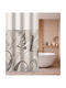 Guy Laroche Passport Shower Curtain Fabric with Grommets 240x185cm Beige