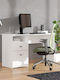 Birou Din Lemn Alb 127x51x77cm