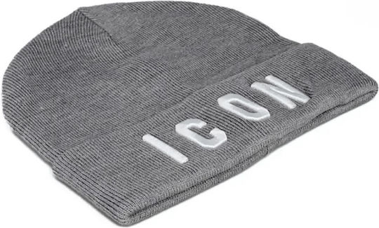 Beanie Unisex Strickmütze in Grau Farbe