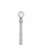 Extendable Metallic Single Curtain Pole Φ16mm 110-210cm Chrome