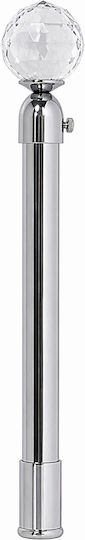 Extendable Metallic Single Curtain Pole Φ16mm 160-310cm Antique