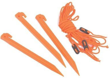 Hupa Set Of Pegs And Ropes 50-3022-04 Orange