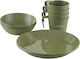Camping-Kochutensilien Moss 4 Dine Set Easy Camp Grüne