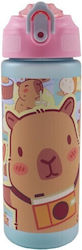 Gim Plastic Water Bottle with Straw 600ml Gim Plastic Water Bottle with Straw 600ml