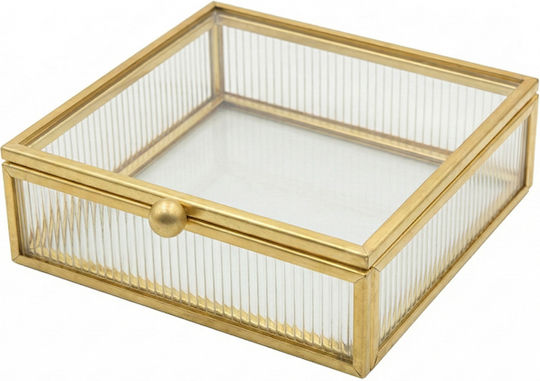 Espiel Cutie Decorativă Din Sticlă 10x10x2.5cm