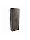 Double Door Wardrobe Gray 60x36x175cm