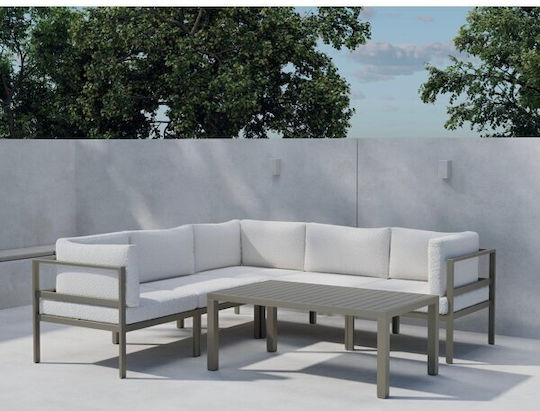 Set Cameră De Zi Pentru Exterior Camorlo 111 2 Piese Kaki Cu Perne