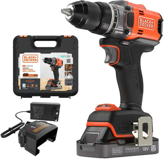 Black & Decker BLD682D1XK Akkuschrauber mit Batterie 18V 1x2Ah