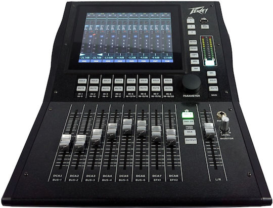 Peavey Aureus Mini SOCON490 Digitale Konsole 20 Kanäle mit Phantom Power & 20 XLR-Eingänge