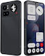 Leder / Kunststoff Schwarze Handyhülle für Nothing Phone (4a) Pro