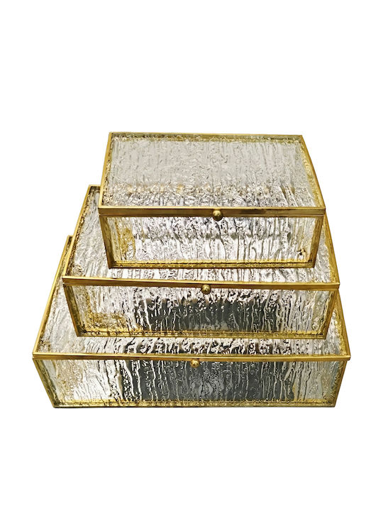 Espiel Set Cutii Decorative Metalice 3 Bucăți