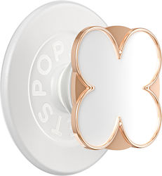 Popsockets Smartphone Popgrip Premium Enamel Clover Pattern Solid Fixing Rose Gold