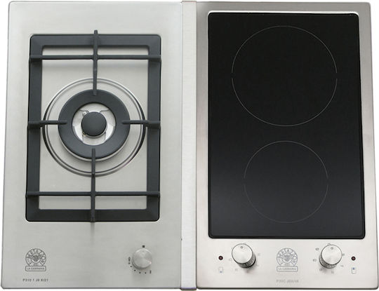 La Germania P63 1CV LAG X LPG Autonomous Liquid Gas & Electric Cooktop 61.5x51cm Silver