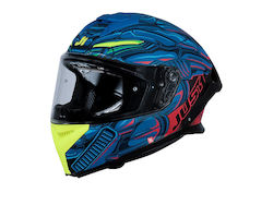 Just1 Racing J-STR Titan Red/Blue/Black Matt Motorcycle Helmet Full Face ECE 22.06