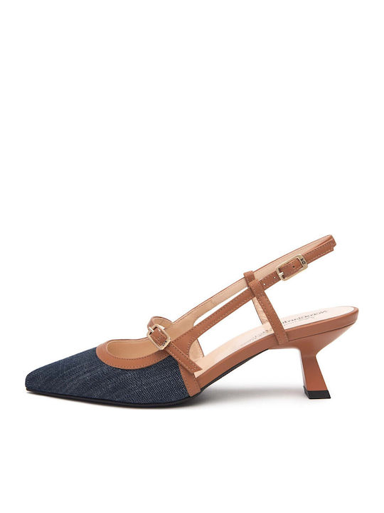 Leder Pumps Hellblaue
