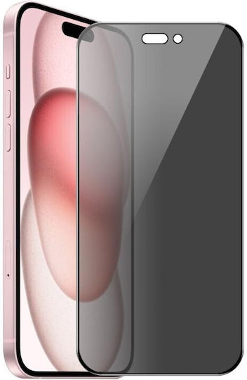Enkay Privacy Full Face Tempered Glass (iPhone 15)