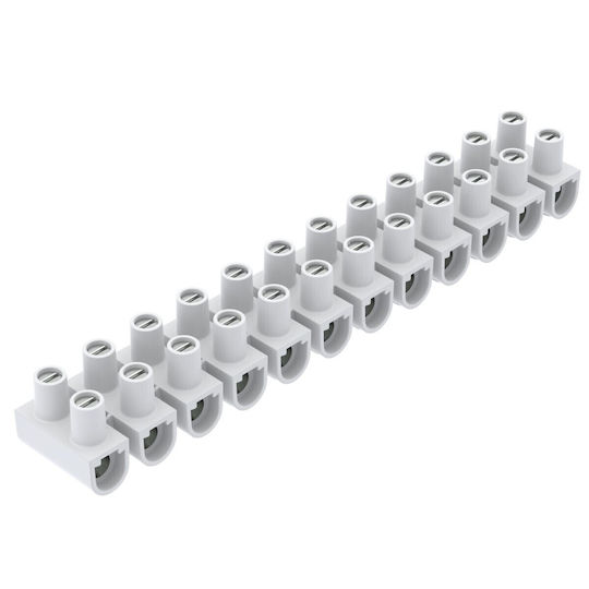 Клипс Винт 12 Полюса Бял Тип 72 Ce Ws Orlk 4 Кабела 1-4mm² 32a 450v