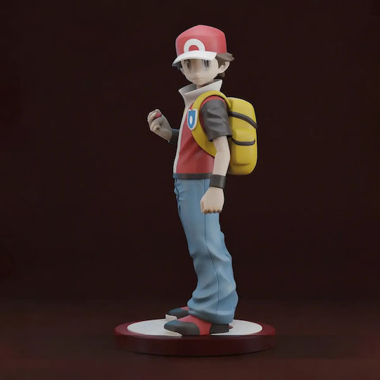 Figurină Trainer Red Pokemon V2 Digitală 3D Tipărită 7 6 Cm 1:24