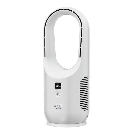 Adler Ad 7343 Kabelloser Tischventilator Mit USB Weiß