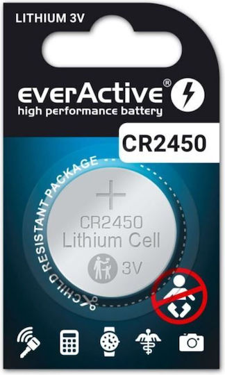 Cr 2450 Lithium Everactiv Battery 5 Pcs