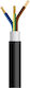 Netzkabel Nyy J1vv-u 3x2,5mm² Schwarz 100m/Rolle