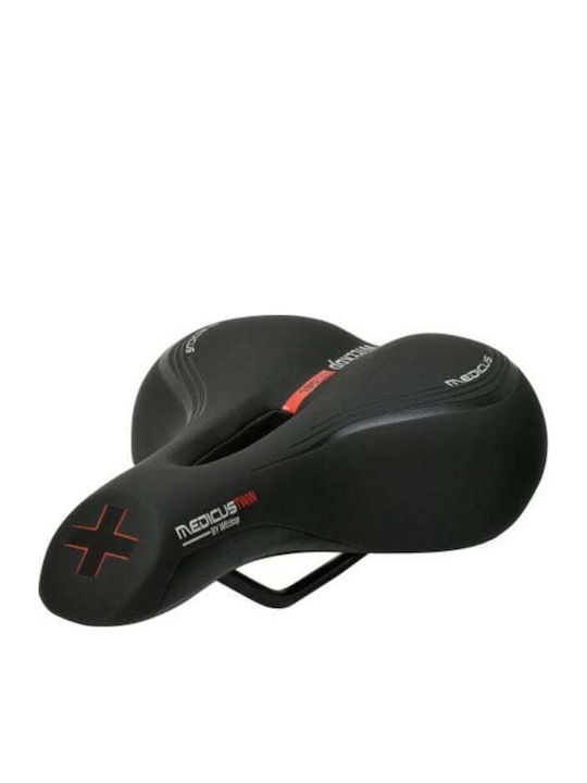 Wittkop Twin Șea De Bicicletă Neagră Cu Gel 255 X 185 Mm