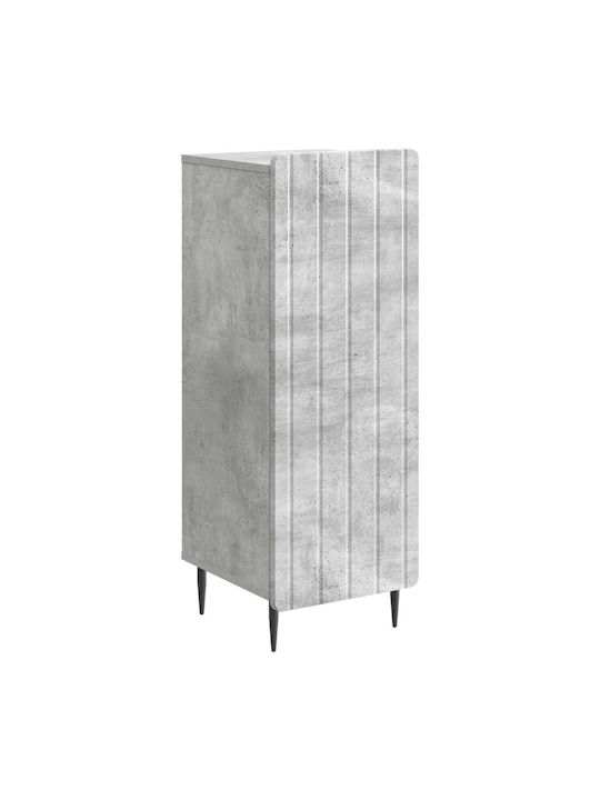 Sideboard from Wood & Metal Concrete Gray 34.5x33x92cm