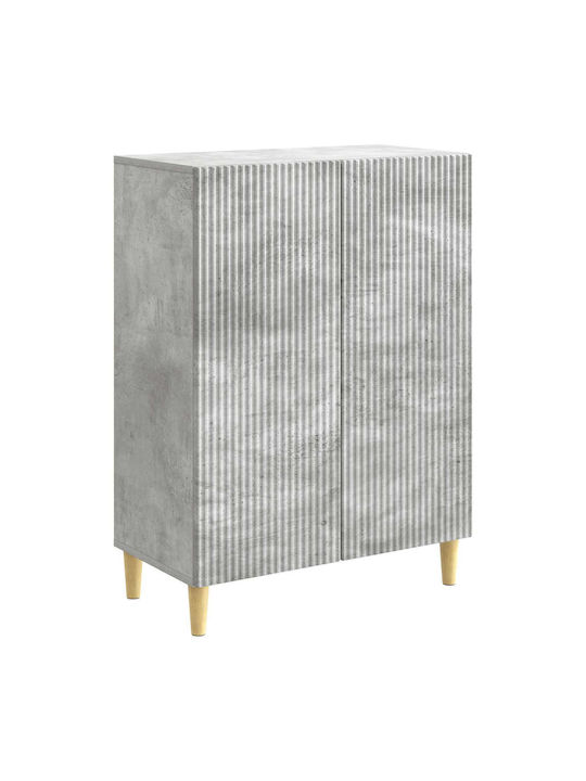 Wooden Sideboard Concrete Gray 66x34.5x90cm