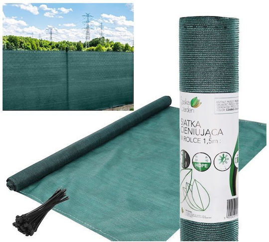 Saska Garden Διαχωριστικό Σκίασης Μαύρο σε Ρολό 1.5x2m 140gr/m²