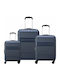 Delsey Paris X Suitcases Hard Anthracite with 4 Wheels Set 3pcs