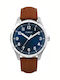 Timex Street Ανδρικό Ρολόι 42mm Μπαταρίας με Μπλε Μεταλλικό Μπρασελέ