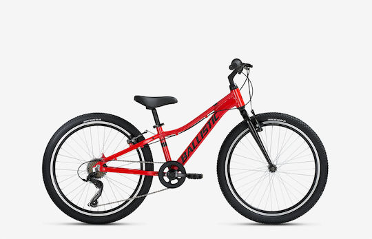Ballistic Berg 24" 2026 Roșie Bicicletă De Munte Cu 7 Nivele De Viteză