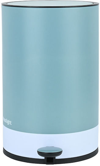 Estia Tone Lab Πλαστικό Καλαθάκι Μπάνιου Soft Close 6lt Γκρι