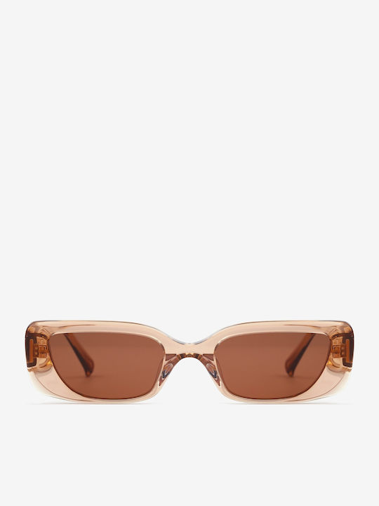 Projekt Produkt Men's Sunglasses with Pink Horn-Rimmed Frame 476404