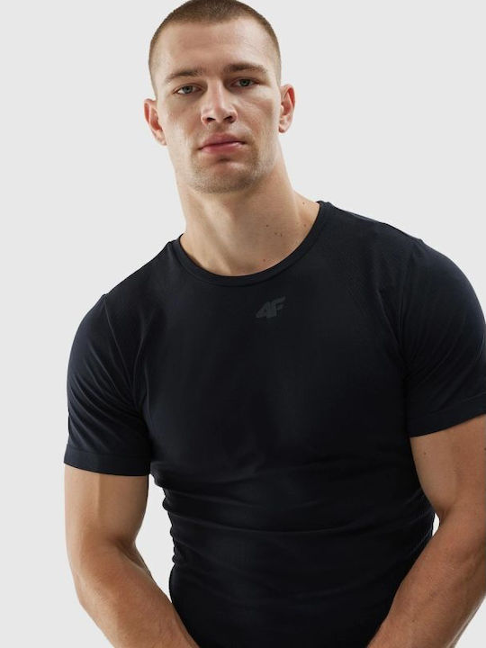 4F Tricou Sport Negru