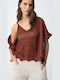Damen Bluse Orange
