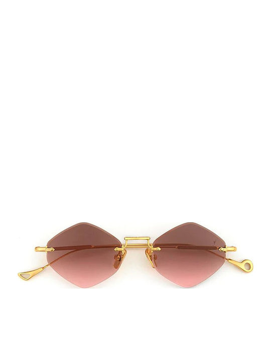 Eyepetizer Unisex Sunglasses with Gold Frame and Gradient Lenses 502254