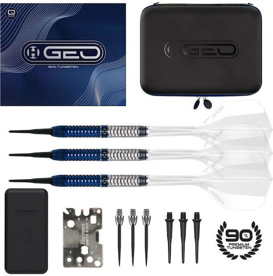 Harrows Geo 01 Parallel 90% Softip Дартс Черни