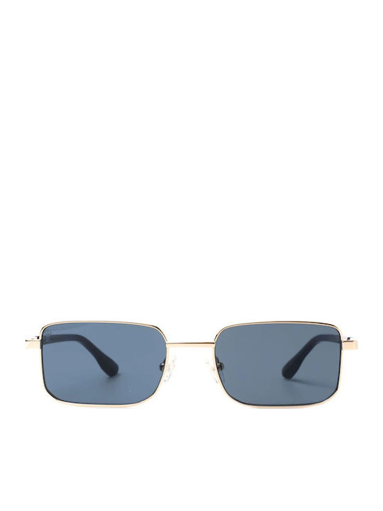 Faos Unisex Sunglasses With Silver Metallic Frame And Mirror Lens