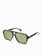 Am Eyewear Herren Sonnenbrillen mit Schwarzem Horn umrandetem Rahmen 475131