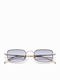 Common Sense Men's Sunglasses With Gold Metallic Frame And Mirror Lens 501921